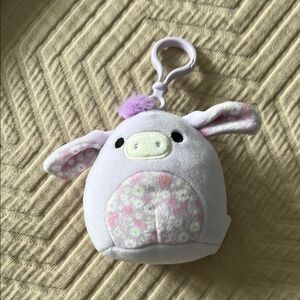 Cute Plush Pig Keychain